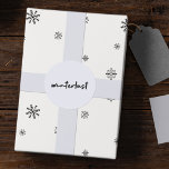 Vinst | Vintermodern, minimal jul Runt Klistermärke<br><div class="desc">En enkel,  snyggt "vinkling" citerar konstklistermärken i modern minimalistisk handskriftsstil stil,  inspirerad av kärlek under vintern,  jultomten,  julafton,  snö och mysiga dagar!</div>