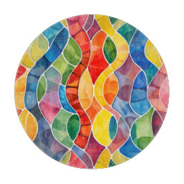 Vinsterfärgat regnbågstent glas