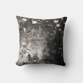 Vinsterna från guld Löv på träkol Kudde