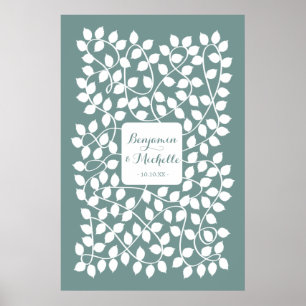 Vinstockar - 150 Namnteckning alternativ för gäst  Poster