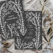 Vinstockar av vimatisk Blommigt Cute Birthday Part