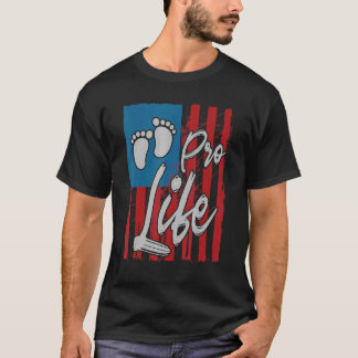 Vinstockar för Women Pro Life Baby i USA flagga T Shirt