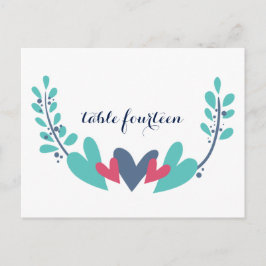 Vinstockar och Vines Bordsnummer Postcard