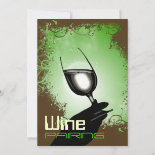Vinstoppning samkväm ~ elegant 5 x 7 inbjudningar