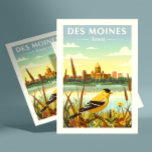 Vintaeg Des Moines Iowa Vykort<br><div class="desc">Vintaeg Des Moines Iowa</div>