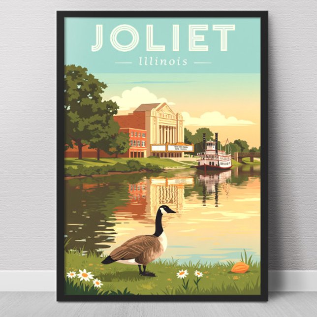 Vintaeg Joliet Illinois Poster (Skapare uppladdad)