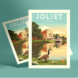 Vintaeg Joliet Illinois Vykort