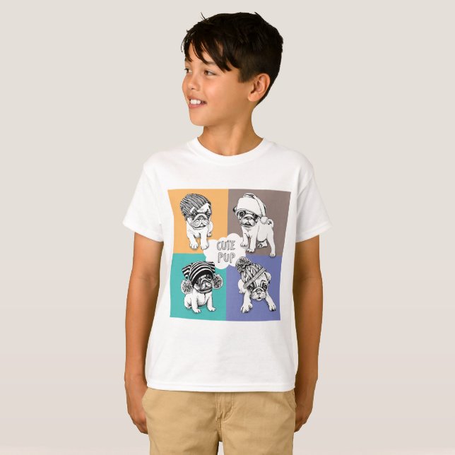 vintagar för hund t shirt (Hel framsida)