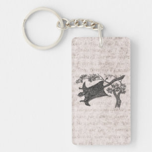 Vintage1800s som flyger ekorren - nyckelring