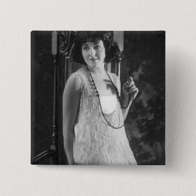 Vintage20-talkvinna mode för klaff knapp (Framsida)