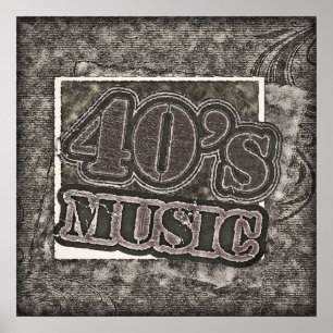 Vintage40-talmusik - affisch