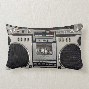 Vintage80-tal Boombox Ghettoblaster Lumbarkudde