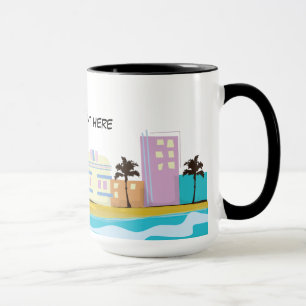 Vintage80-talMiami affisch Mugg