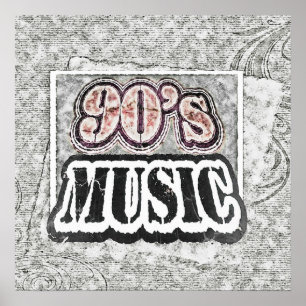 Vintage90-talmusik - affisch