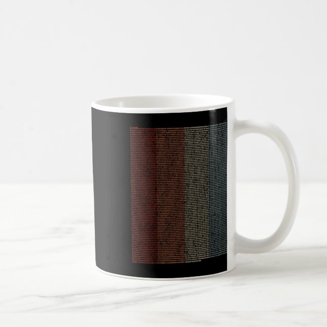 Vintage 10000 siffror Pi-tecken - matematik - Kaffemugg (Höger)