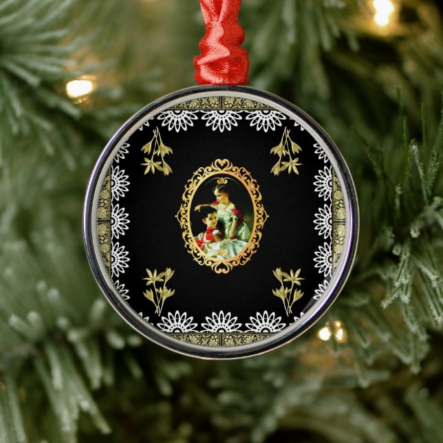 Vintage 115 julgransprydnad metall (Träd)