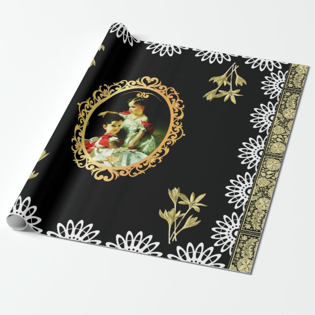 Vintage 115 presentpapper (Utrullad)