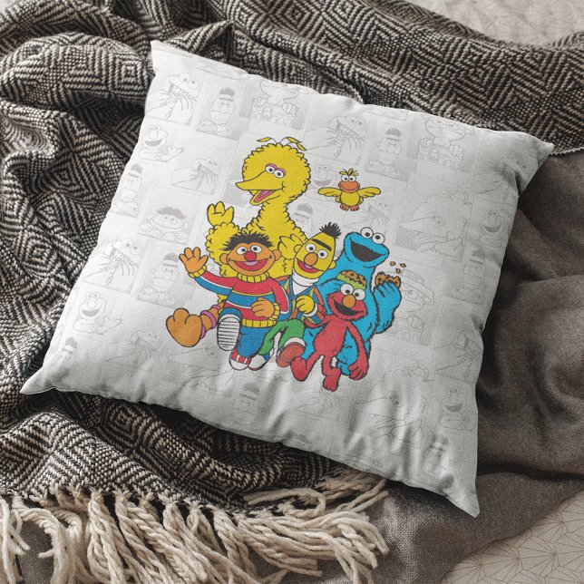 Vintage 123 Sesame Street Kudde (Skapare uppladdad)