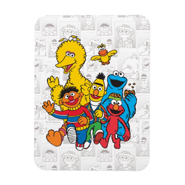 Vintage 123 Sesame Street Magnet (Vertikal)