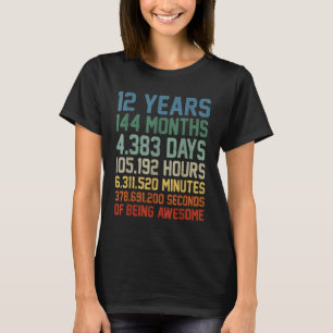 Vintage 12:e födelsedag Gift 12 år gammal T Shirt