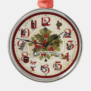 Vintage 12 Juldagar Ornament