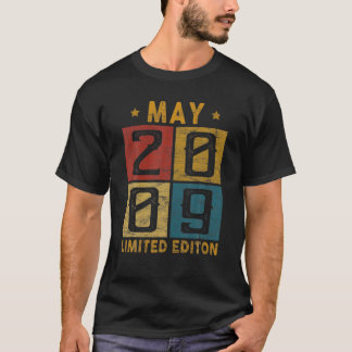 Vintage 13 maj 2009 född 2009 13 år t shirt