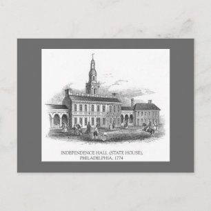 Vintage 1774 Självständighetshuset Philly Pa. Vyko Vykort
