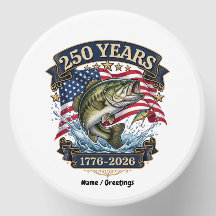Vintage 1776-2026 Patriotisk Abborrefiske 250 År
