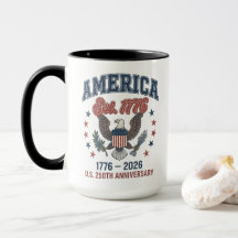 Vintage 1776-2026 USA 250-årsjubileum Keramik