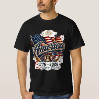 Vintage 1776 Amerika 250 år av frihet T Shirt