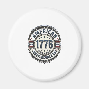 Vintage 1776 amerikansk självständighetsdag t-shir magnet