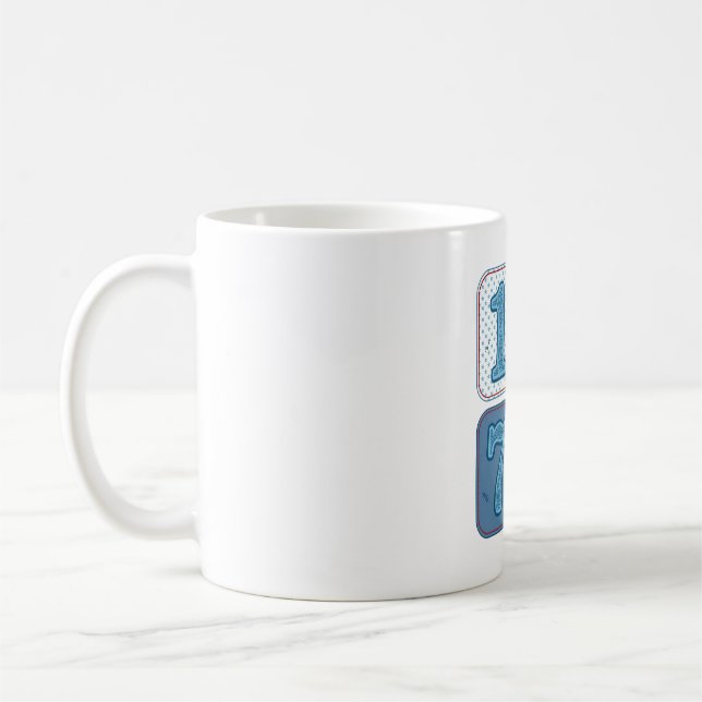 Vintage 1776 Patriotisk Lapptäcke Kaffemugg (Vänster)