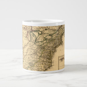 Vintage 1777 Amerikanska kolonier Karta av Phelipp Jumbo Mugg