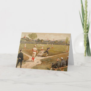 Vintage 1800-talets baskelspel kort