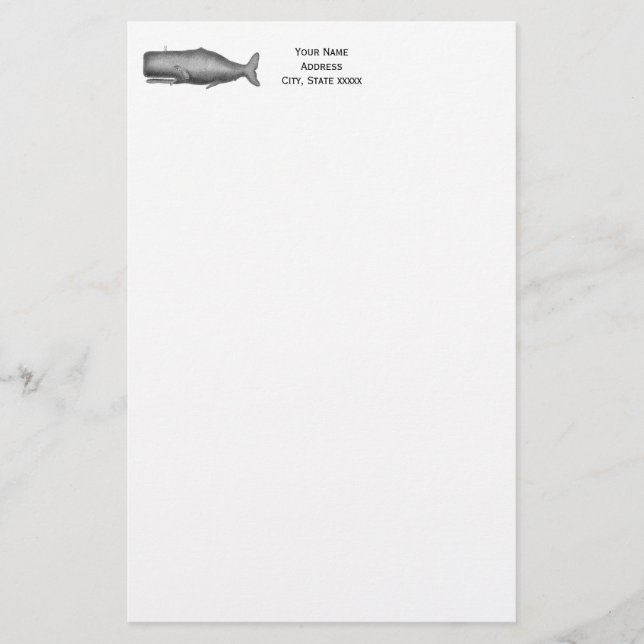 Vintage 1800-talets val Teckning Brevpapper (Framsida)