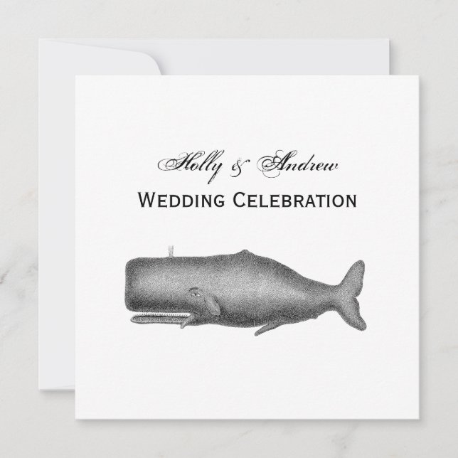 Vintage 1800-talets val Teckning Inbjudningar (Framsida)