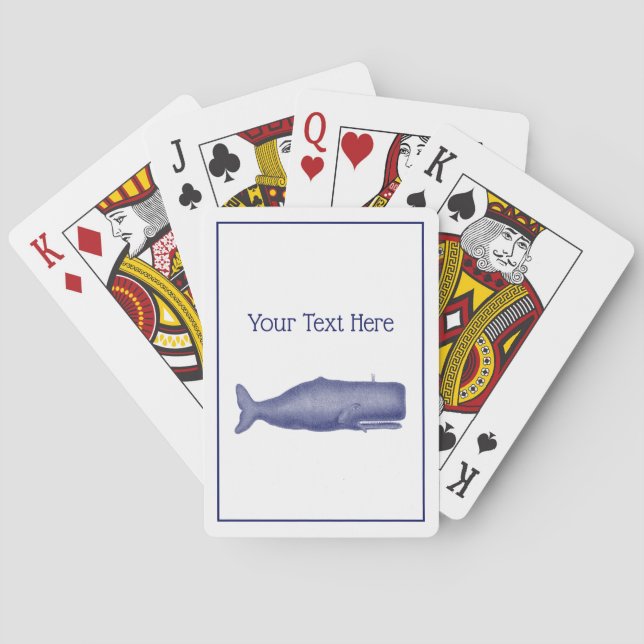 Vintage 1800-talets val Teckning N Casinokort (Baksidan)