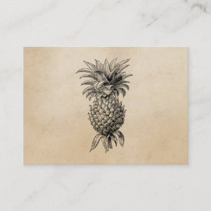 Vintage 1800s Ananas Illustration Ananas Visitkort