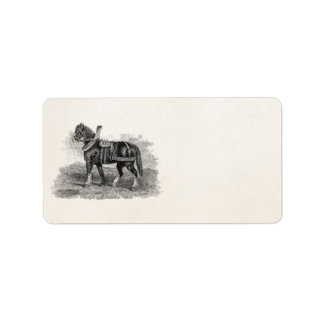 Vintage 1800s Horse Agriculture Illustration Horse Adressetikett