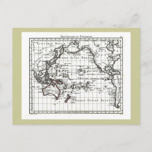 Vintage 1806 Karta - Australasie et Polynesie Vykort