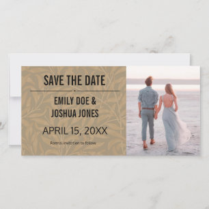 Vintage 1844 Victorian Bröllop giftermål Artwork Spara Datumet