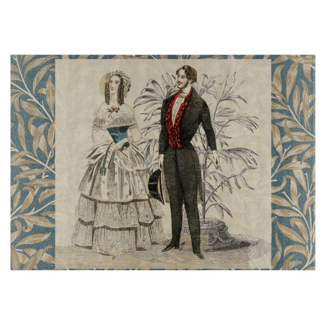 Vintage 1844 viktoriansk bröllopsillustration  (Framsidan)