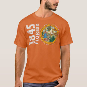 Vintage 1845 Florida Statlig flagga T Shirt