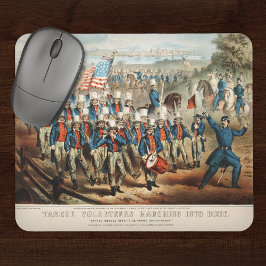 Vintage 1862 Yankee Volunteers som går upp i Dixie Musmatta