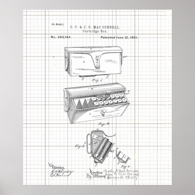 Vintage 1881 Ammopatron Poster (Framsidan)
