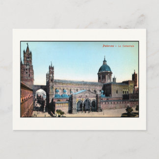 Vintage 1890-talet: Palermo Siciliens katedral Vykort