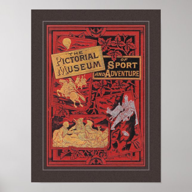 VINTAGE 1894 BOK TÄCKNINGART POSTER (Framsidan)
