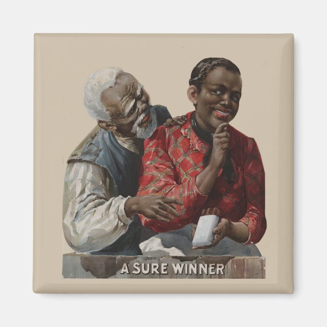 Vintage 1895 Cigar Ad African American Magnet (Framsidan)