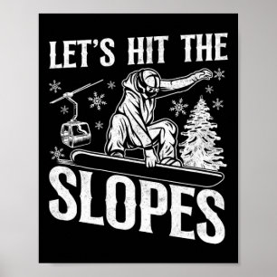 Vintage 18 för snöbordning poster