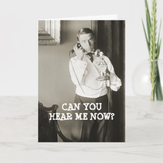 VINTAGE 1900 ROLIGT FÖR FOTO TELEFONE MAN BIRTHDAY KORT